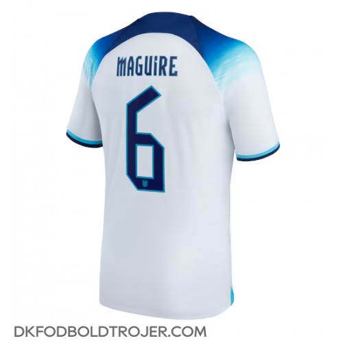 Billige England Harry Maguire #6 Hjemmebane Fodboldtrøjer VM 2022 Kortærmet